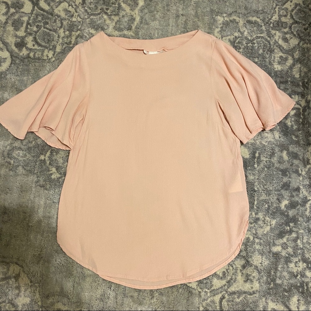 ⬇️FINAL PRICE H&M Blush Pink Flowy Sleeve Top